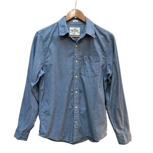 Hollister Shirt Y2K Button Front Stretch Casual Streetwear Skater Men's M